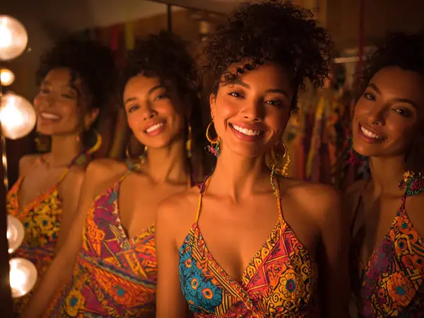 Autoestima elevada refletida no espelho.